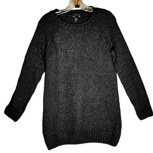 H&M Wool blend long sleeve dark grey sweater Small